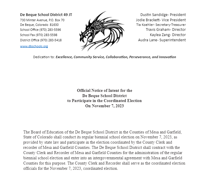 Home De Beque Joint District No. 49